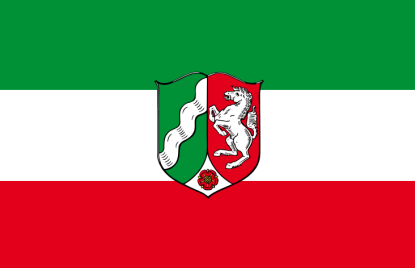 Bild mit Landesdienstflagge NRW